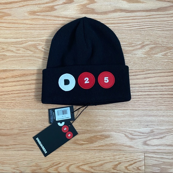 DSQUARED2 unisex hat / tuque / patch beanie - Picture 5 of 9